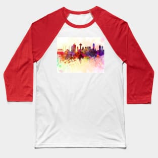 Ankara skyline in watercolor background Baseball T-Shirt